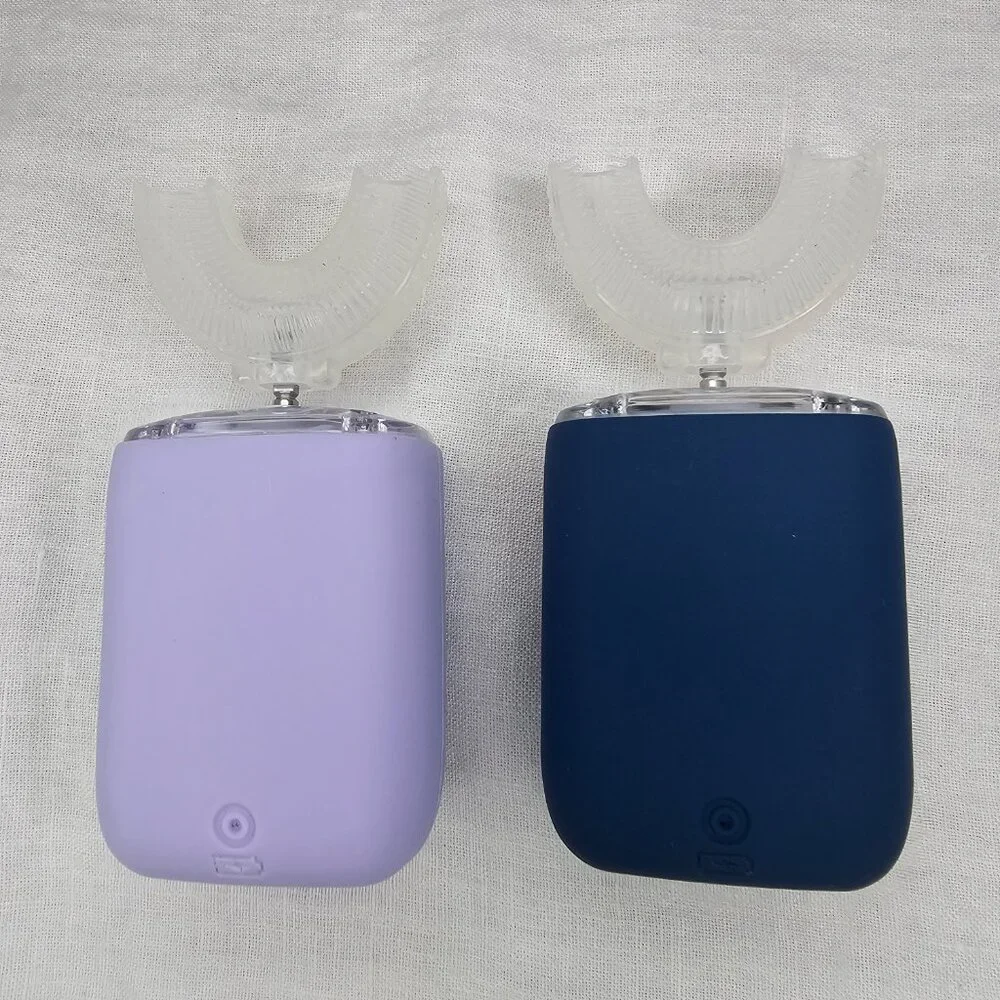 NEW 2PCs Geacker Kids U Shaped Electric Ultrasonic Rechargeable Toothbrush